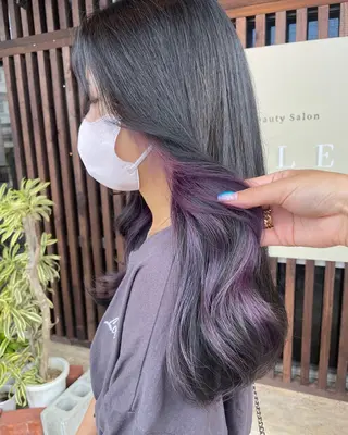 セミロング カラー muscali♡ 原宿.表参道のヘアスタイル