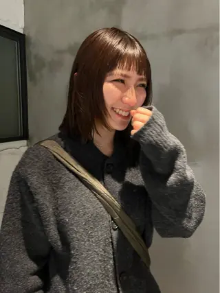 ミディアム bob リョウタのヘアスタイル