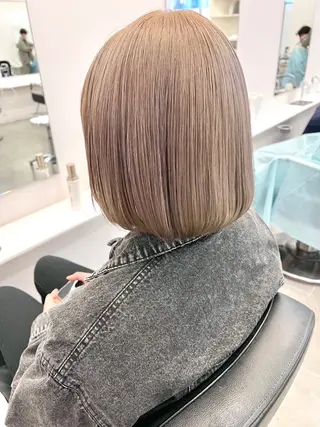 ロング NANO/ ブリーチ×レイヤーのヘアスタイル