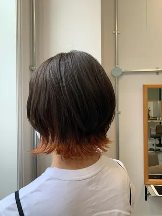 ショート カラー AMI🎀韓国ヘア 透明感カラーのヘアスタイル