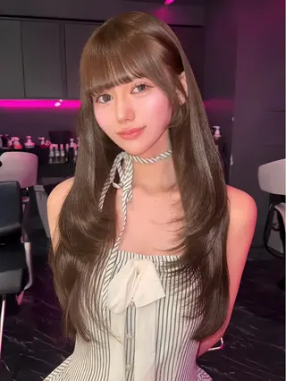 ロング カラー みうる🎀透明感艶髪 🫧レイヤーカットのヘアスタイル