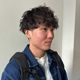 ショート パーマ メンズ men's/perm colorDaijuのヘアスタイル