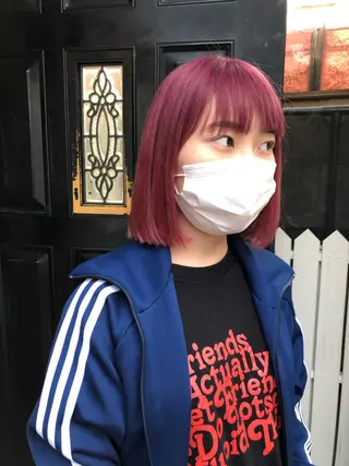 ミディアム カラー eri kinjoのヘアスタイル