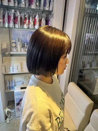 ショート カラー 透明感カラー🌱 🍑Kotone🍑のヘアスタイル