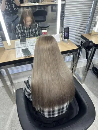 ロング カラー ヘアアレンジ NAMI🤎ブラウン &ミルクティー🤍のヘアスタイル