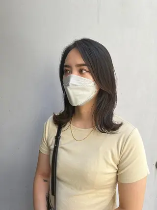 ミディアム 韓国好き🇰🇷 美容師MIKUのヘアスタイル