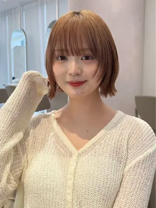 ミディアム 🇰🇷韓国ボブ/ 縮毛矯正🇰🇷愛誠のヘアスタイル