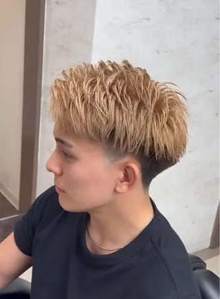 ショート カラー メンズ フルハタヒロト 六本木理容師のヘアスタイル