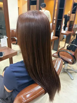 ロング カラー 西村 瑠菜のヘアスタイル