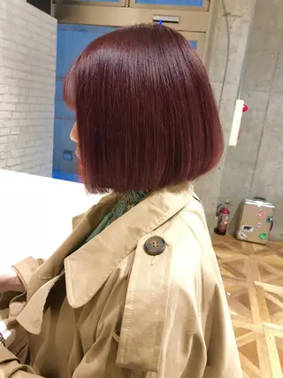 ショート カラー パーマ ヘアアレンジ 銀座/ハイトーン/ hayaka 🖤のヘアスタイル