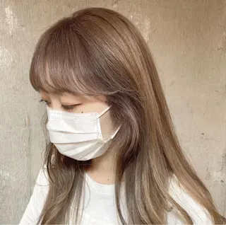 ロング kiyono ⭐︎ダブルカラーのヘアスタイル