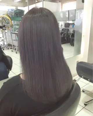 セミロング ロング カラー 青木 茂樹⭐️ 透明感カラーのヘアスタイル