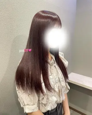 ロング カラー オリーブカラー/ 縮毛矯正 マナミ🎀のヘアスタイル