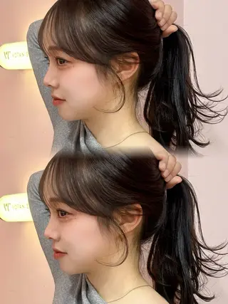 セミロング 透明感カラー♡ 原宿美容室¦Rinaのヘアスタイル