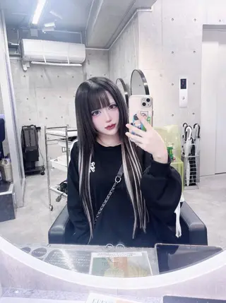 カラー ブリーチ/ウルフ特化 渋谷カルチャー交差点のヘアスタイル