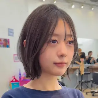 ショート カラー 顔周り✂️透明感 レイヤー/みっきーのヘアスタイル