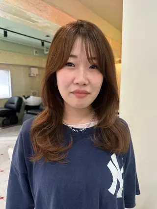 セミロング カラー AR.MARA サトウヒカルのヘアスタイル