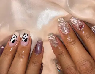 ネイル パラあり！フィルイン 美フォルムのネイルデザイン