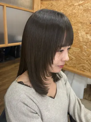ミディアム naf ふせのヘアスタイル
