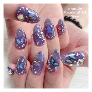 ミディアム ネイル 🐾enen style 🐾のネイルデザイン