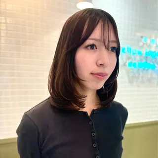 ミディアム ヘアアレンジ ☕️NOA / レイヤーカット🍮のヘアスタイル