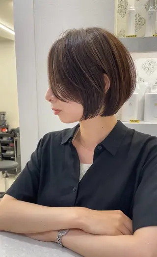 ショート 江崎 良のヘアスタイル