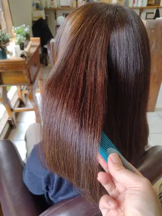 セミロング 青山 早智子のヘアスタイル