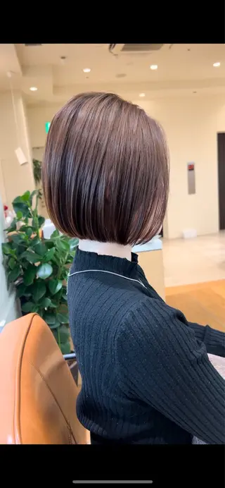 ショート ⭐️銀座/ショート/ 艶カラー/りょうがのヘアスタイル