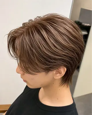 カラー パーマ メンズ 玉置 晴太郎のヘアスタイル