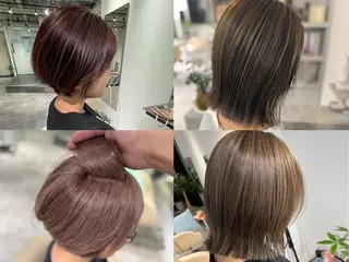 ショート カラー 夜23時まで予約🉑 reverieあきらのヘアスタイル