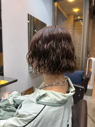 ミディアム 🌿朝5分でお洒落 パーマスタイル🌿のヘアスタイル