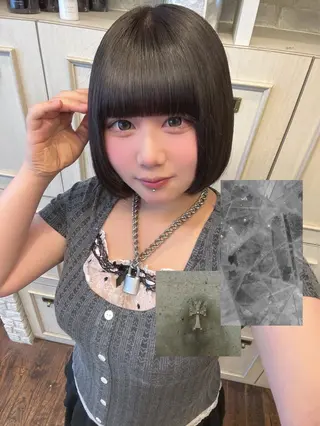 ショート 透けカラー.艶髪. 梅田♡midoのヘアスタイル