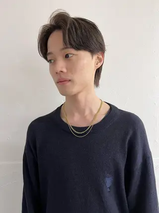 ミディアム カラー メンズ メンズ専門ブリー チカラー⚡️リュウジのヘアスタイル