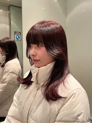 ミディアム Kaede🍁 FILMS 渋谷のヘアスタイル