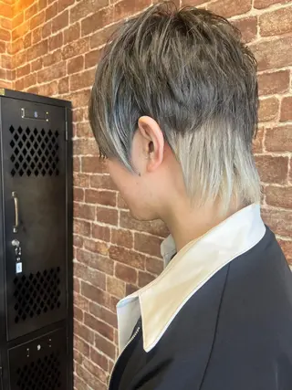 ショート カラー パーマ ヘアアレンジ メンズ キッズ ネイル マツエク・マツパ アイブロウ 久木原 ゆりのヘアスタイル