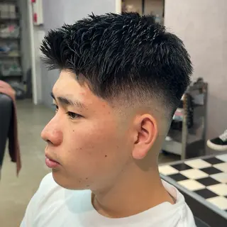 ショート メンズ メンズ専門🥸 フェード特化　涼太のヘアスタイル