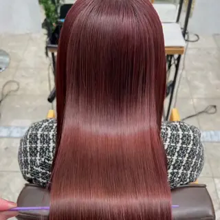 ロング カラー 縮毛矯正/ワンカラー モデル募集🫧田村のヘアスタイル
