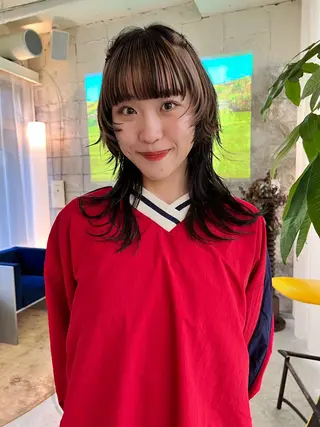 セミロング カラー 圧倒的デザイン力 店長🎨RENAのヘアスタイル