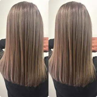 ロング カラー 切っぱなし💇‍♀️ イヤリング🎨龍之介のヘアスタイル