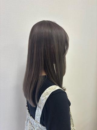 セミロング カラー HANDS CLAN ナカムラアヤノのヘアスタイル