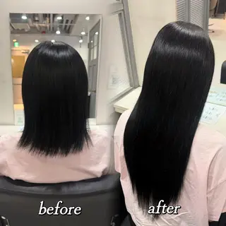 ロング カラー 🦋REISA🦋 エクステ×ハイトーンのヘアスタイル