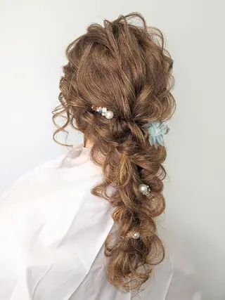 ヘアアレンジ カラー ロング HIME. **ヒメドットのヘアスタイル