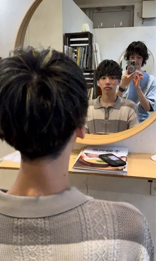 ショート カラー メンズ メンズ指名多数!! 田島史也のヘアスタイル