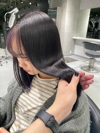 ミディアム Yoh 美髪特化 髪質改善/縮毛矯正のヘアスタイル