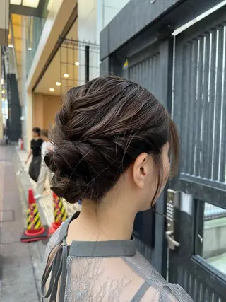 ヘアアレンジ 透明感/艶髪/ アレンジ/牧野 佑菜のヘアスタイル