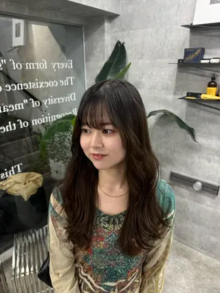 セミロング You/透明感カラー レイヤーカット/ボブのヘアスタイル