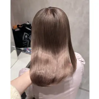 セミロング カラー miyu /トレンド カラー×艶髪のヘアスタイル