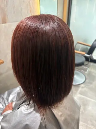 ミディアム カラー Lafith ミネオアリサのヘアスタイル