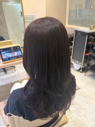 ロング カラー 田村 結依花のヘアスタイル