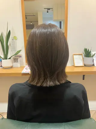 ミディアム カラー 武田 綺音のヘアスタイル